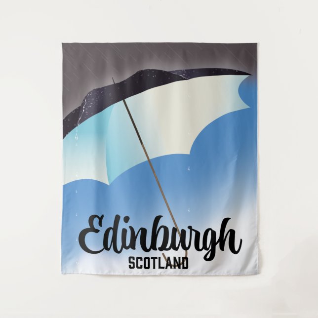 Edinburgh Schottland Umbretto Wandteppich (Vorderseite)