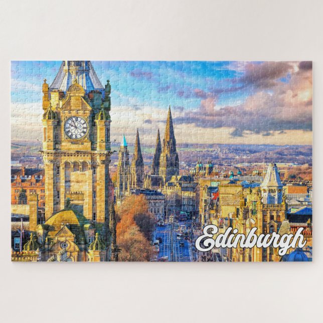 Edinburgh, Schottland, Vereinigtes Königreich Puzzle (Horizontal)