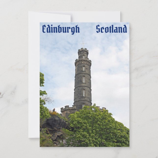 Edinburgh, Scotland Card (Vorderseite)