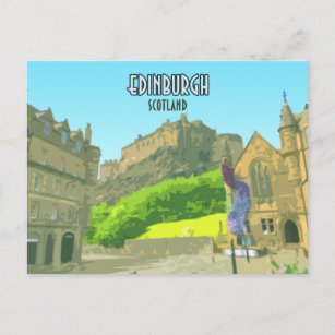 Edinburgh Scotland Castle Vereinigtes Königreich V Postkarte