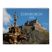 Edinburgh Scotland City Ästhetischer Wall-Kalender