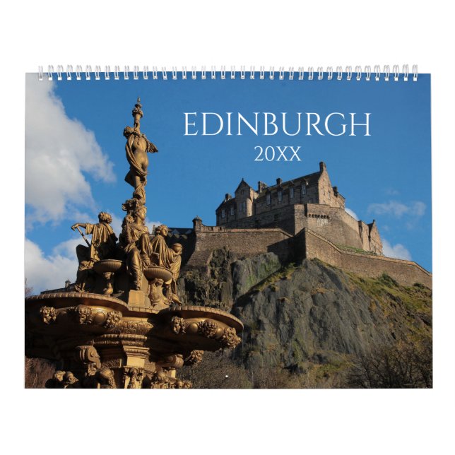 Edinburgh Scotland City Ästhetischer Wall-Kalender Kalender (Titelbild)