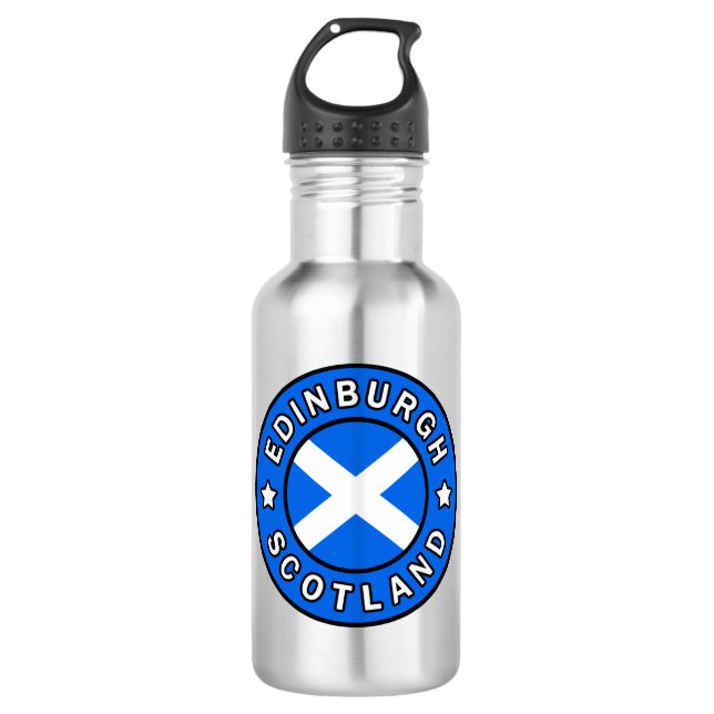 Edinburgh Scotland Edelstahlflasche (Vorderseite)