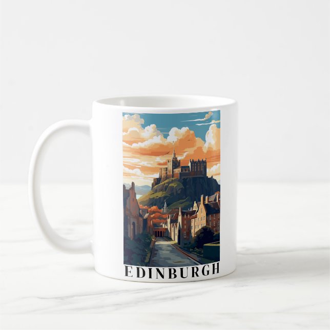 Edinburgh, Scotland Edinburgh Castle Kaffeetasse (Links)