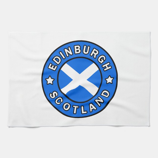 Edinburgh Scotland Geschirrtuch (Horizontal)