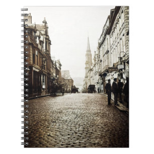 EDINBURGH SCOTLAND MAYBOLE STREET SCENE 1910 NOTIZBLOCK