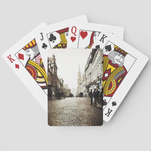 EDINBURGH SCOTLAND MAYBOLE STREET SCENE 1910 SPIELKARTEN (Rückseite)