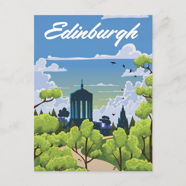 Edinburgh Scotland Postkarte (Vorderseite)