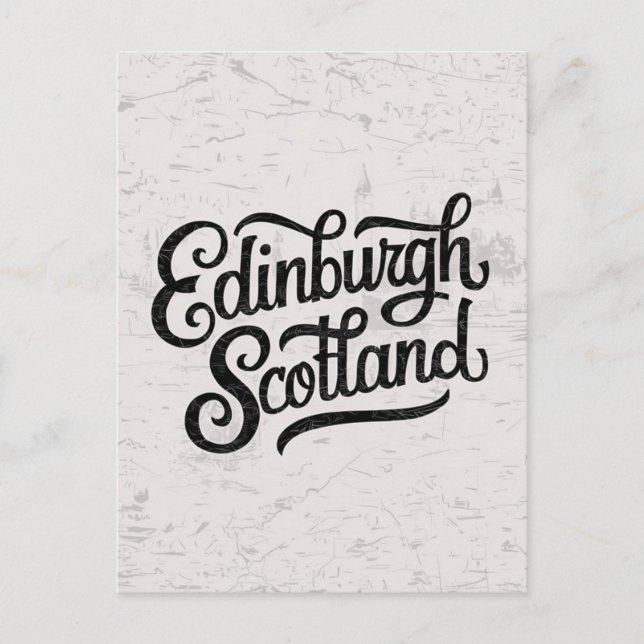 Edinburgh Scotland Postkarte (Vorderseite)