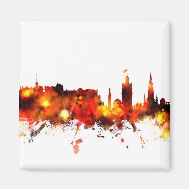 Edinburgh Scotland Skyline Magnet (Vorne)