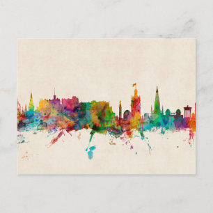 Edinburgh Scotland Skyline Postkarte