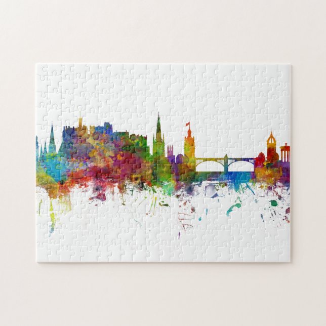 Edinburgh Scotland Skyline Puzzle (Horizontal)