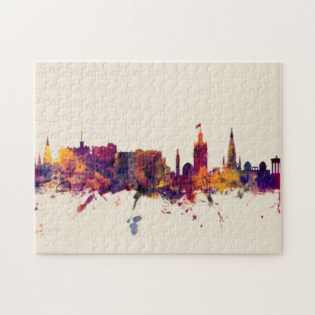 Edinburgh Scotland Skyline Puzzle (Horizontal)