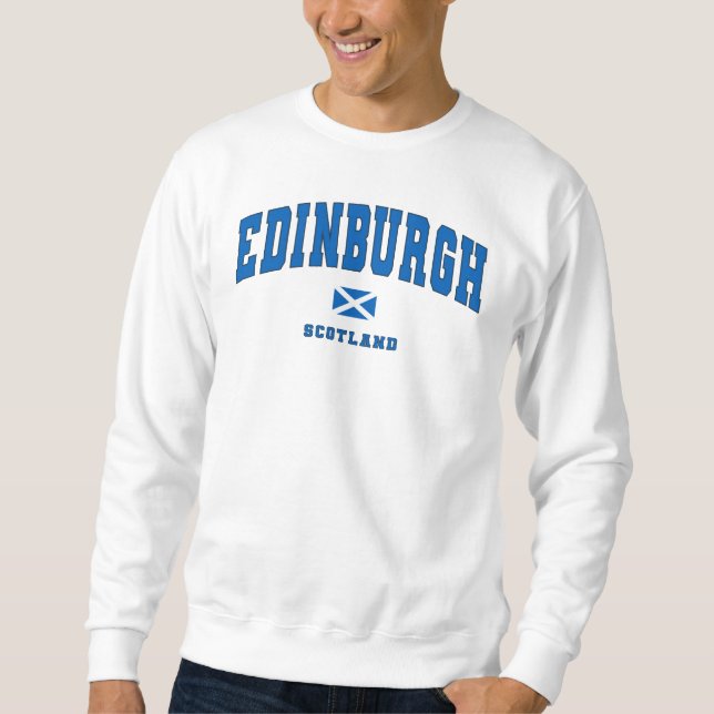 Edinburgh Scotland UK Vintag Uni Style Sweatshirt (Vorderseite)