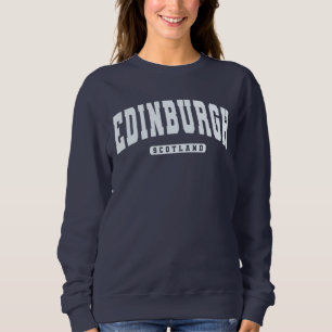 Edinburgh Scotland Varsity Uni Style Sweatshir Sweatshirt