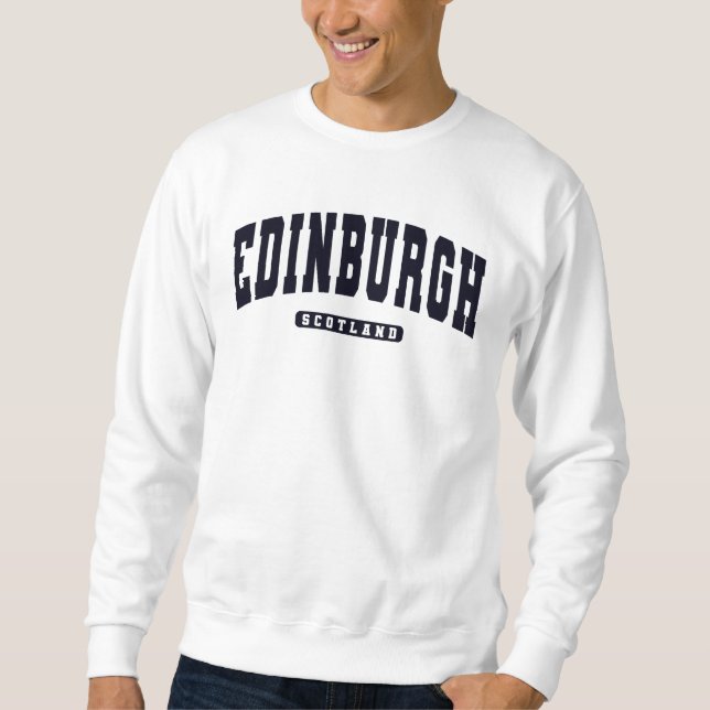 Edinburgh Scotland Varsity Uni Style Sweatshirt (Vorderseite)