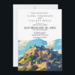 Edinburgh Scotland Wedding Invitation Retro Einladung<br><div class="desc">Vorstellung der faszinierenden Edinburgh Wedding Invitation Card, die mit lebendigen Retro-Farben zum Leben erweckt wird! Erleben Sie die majestätische Landschaft Edinburghs, die diese exquisite Einladung beherbergt. Personalisierung ist von entscheidender Bedeutung - mühelos den Text auf Ihre Hochzeitsspezifikationen abzustimmen. Wählen Sie aus einer Reihe von Schriftart-Stilen und -Farbtönen, die Ihr gewähltes...</div>