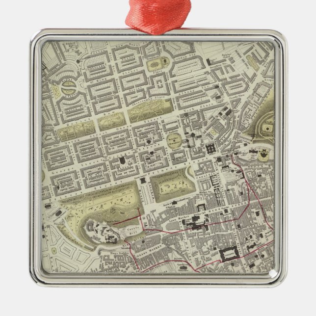 Edinburgh Silbernes Ornament (Vorne)