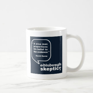 Edinburgh-Skeptiker - Hume Zitat Tasse