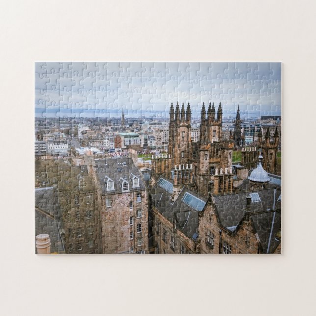 Edinburgh-Skyline, Edinburgh, Schottland Puzzle (Horizontal)