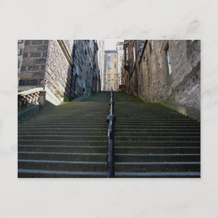 Edinburgh Stairs Postkarte