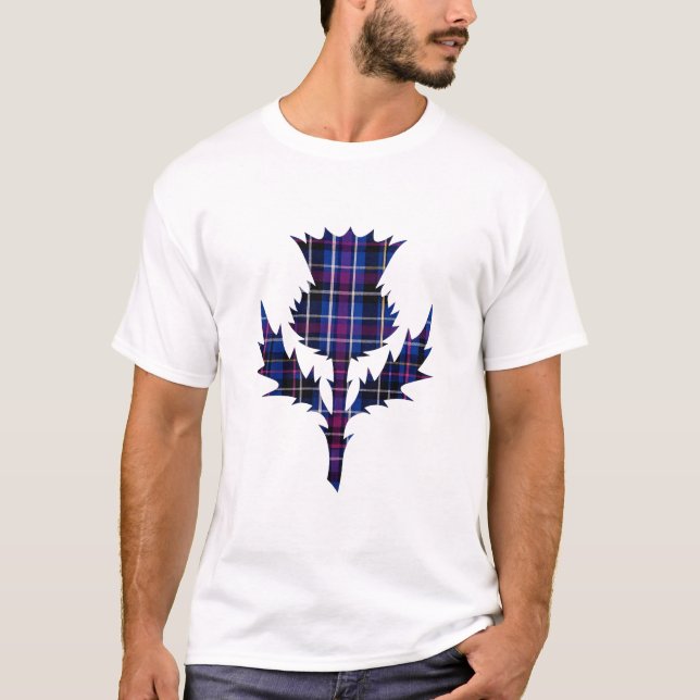 Edinburgh-Tartan-Distel-T-Shirt T-Shirt (Vorderseite)