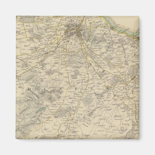 Edinburgh-Umgebungen Magnet (Vorne)