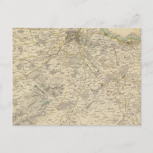 Edinburgh-Umgebungen Postkarte (Vorderseite)