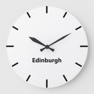 Edinburgh United Kingdom  Time Wall Clock Große Wanduhr
