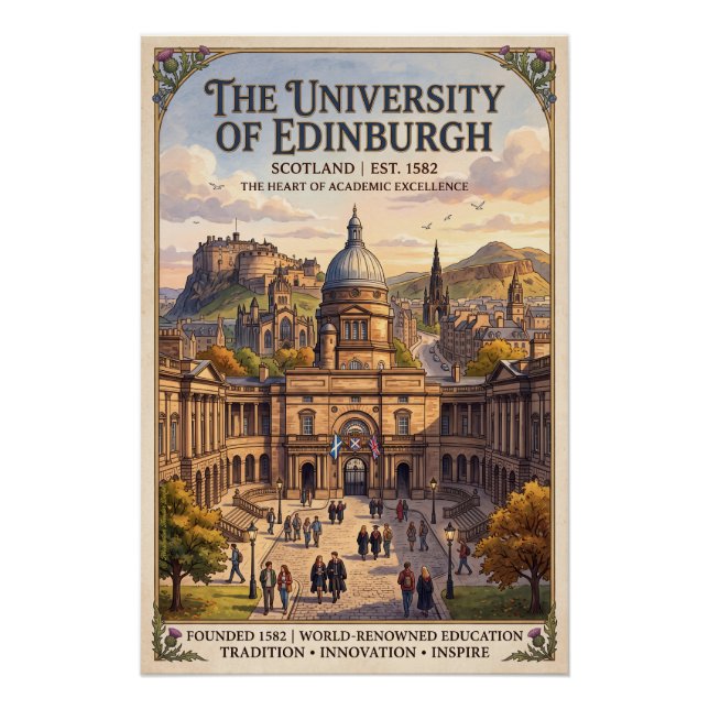 Edinburgh University  Poster (Vorderseite)