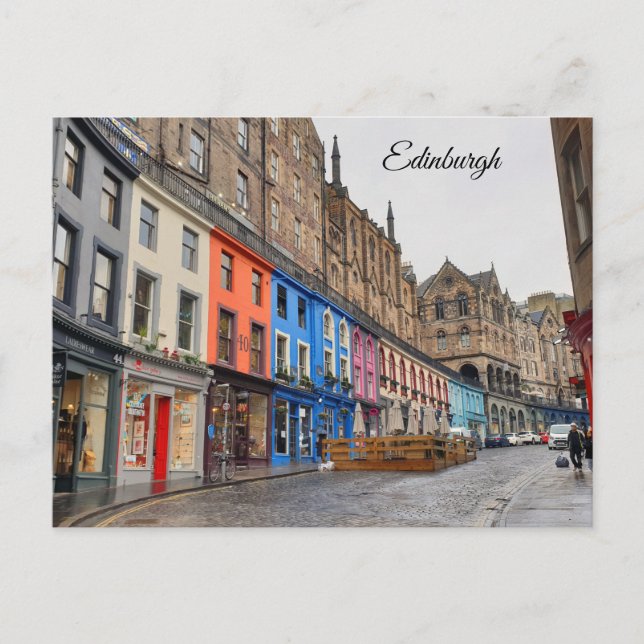 Edinburgh - Victoria Street Postkarte (Vorderseite)