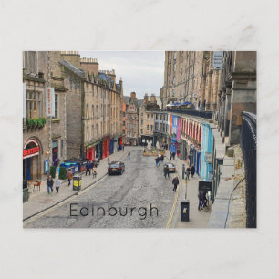 Edinburgh Victoria Street Postkarte