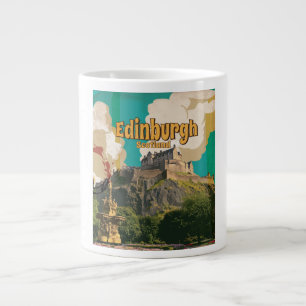 Edinburgh Vintage Travel Poster Jumbo-Tasse