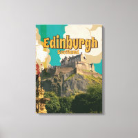 Edinburgh Vintage Travel Poster