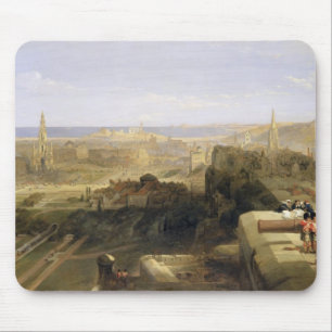 Edinburgh vom Schloss, 1847 (Öl auf Leinwand) Mousepad