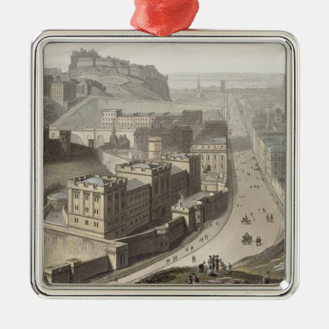 Edinburgh, von Calton Hügel, von 'einer Reise Ornament Aus Metall (Vorne)