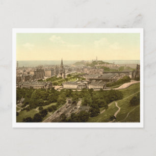 Edinburgh von Castle, Schottland Postkarte