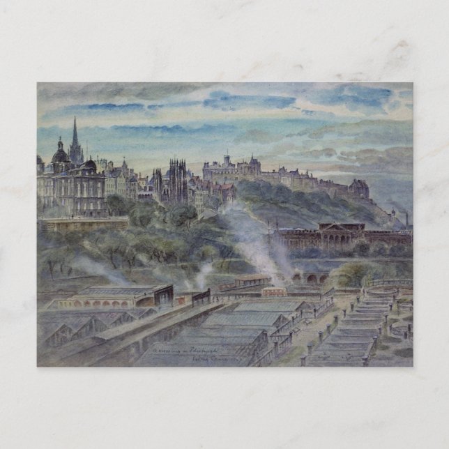 Edinburgh von der nahe gelegenen Kapelle St. Antho Postkarte (Vorderseite)