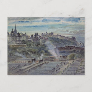 Edinburgh von der nahe gelegenen Kapelle St. Antho Postkarte