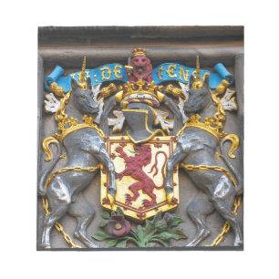 Edinburgh Wappen, Schottland Notizblock