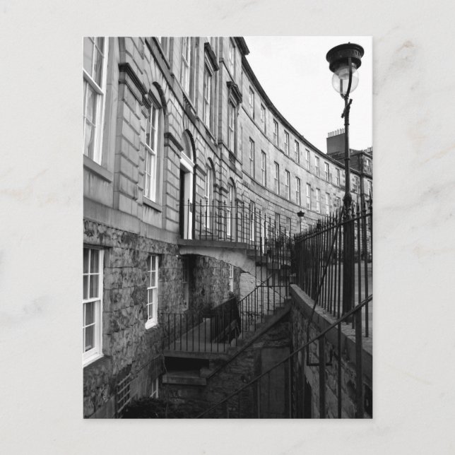 Edinburghs neue Stadt Postkarte (Vorderseite)