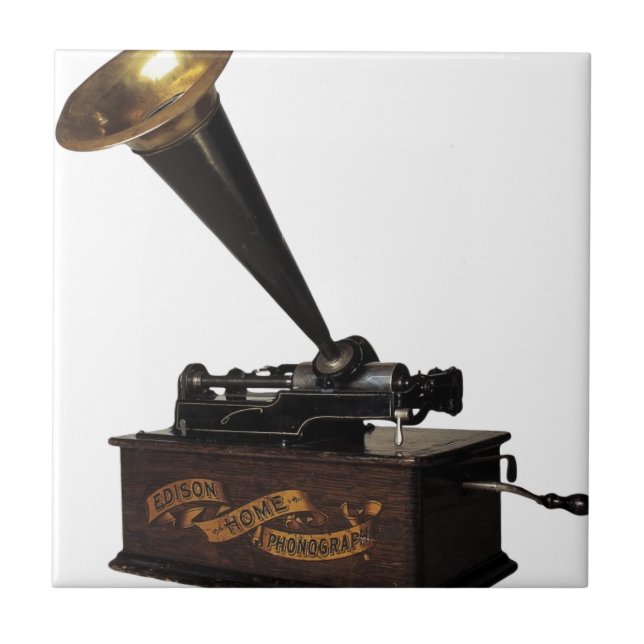 Edison-Heimphonograph Fliese (Vorderseite)