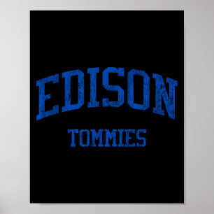 Edison High School Hs Minneapolis Kunstwerk Poster