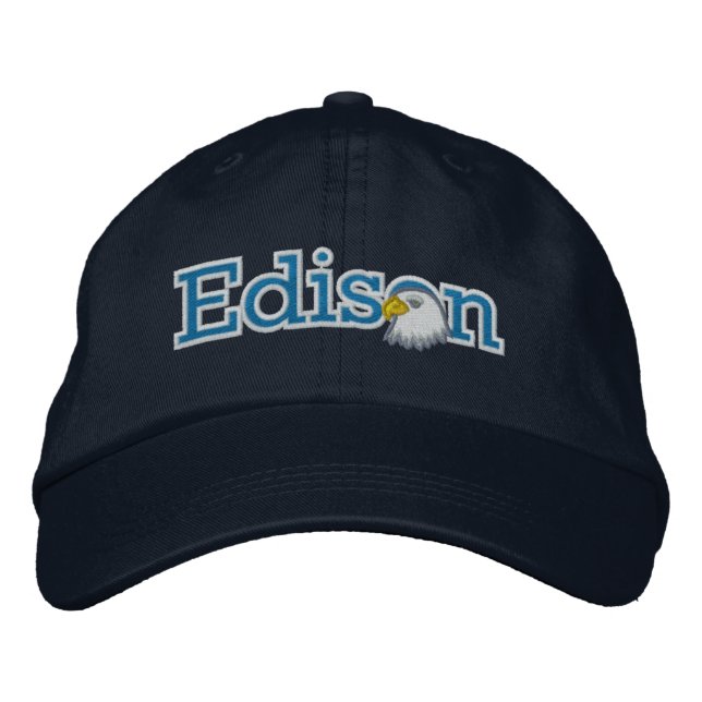 Edison-Masthead-Logo-Hut bestickt Bestickte Kappe (Vorderseite)