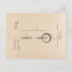 edison-patent-lampe-postcard-u.s. postkarte