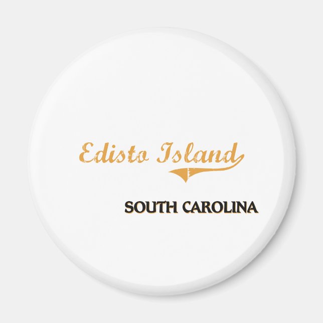Edisto Island South Carolina Classic Magnet (Vorne)