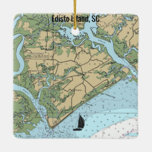 Edisto Island South Carolina Keramikornament