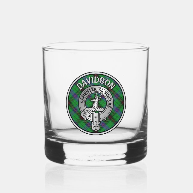 [EDIT] Clan Davidson Wappen & Tartan Whiskyglas (Vorderseite)