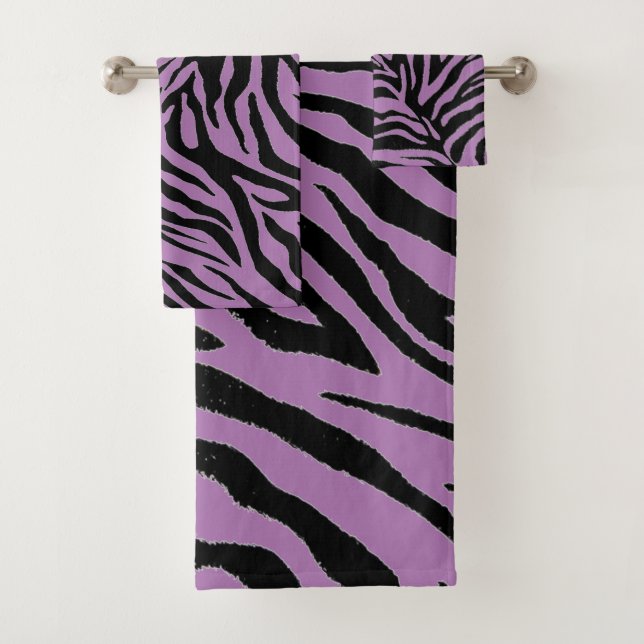 EDIT Hintergrundfarbe Zebra Badhandtuch Set (Insitu)