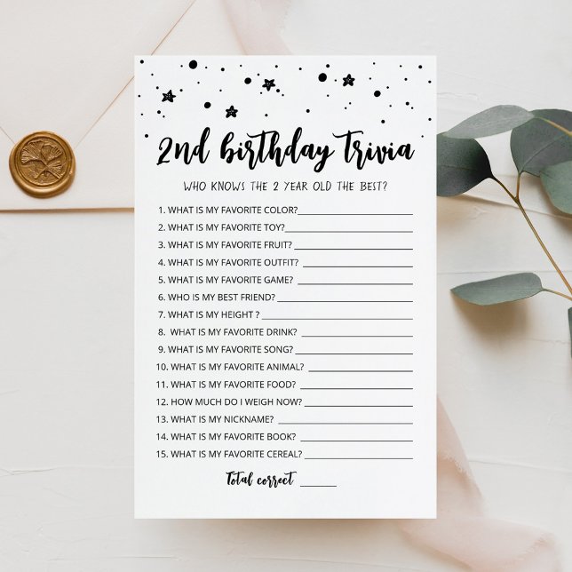 Editable 2. Geburtstagstrivia Geburtstagsparty (Von Creator hochgeladen)